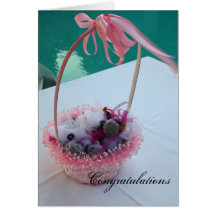Wedding Favour Congratulations Card