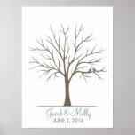 Wedding Fingerprint Tree – Classic Love Birds