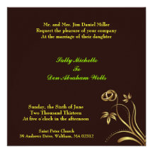 Wedding Floral Invitation