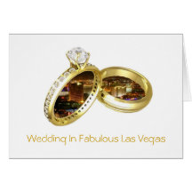 Wedding In Fabulous Las Vegas "RINGS" Card