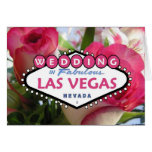 WEDDING in Las Vegas Valentine's Day card