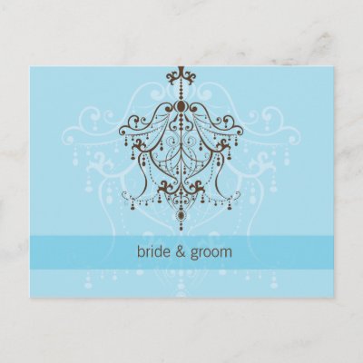 WEDDING INVITATION chandelier Post Card by edgeplus