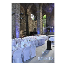 Wedding Invitation Old Gothic Church