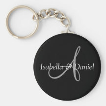 Wedding Monogram Keychains