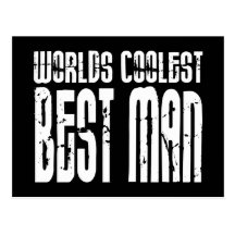 Wedding Parties & Favours : Worlds Coolest Best Ma Post Card
