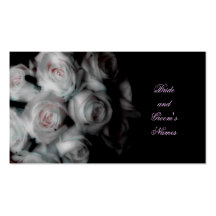 Wedding Pink Rose Address Cards Business Card