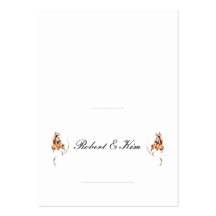Wedding Place Card 2 1/2 x 3 1/2 Business Card Template
