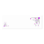 Wedding Place Name Card - Purple & Pink Flower Swi Business Cards