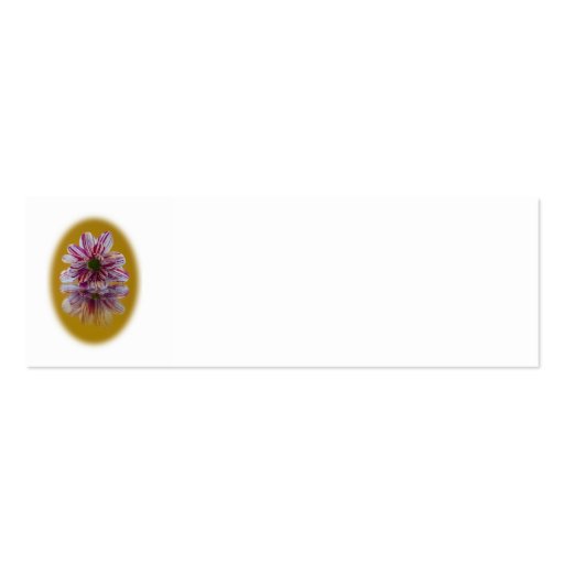 Wedding Place Name Card - Striped Daisy Gerbera Business Cards