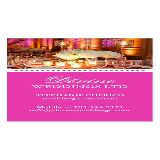 Wedding Planner Business Card