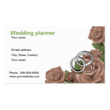 Wedding planner business card