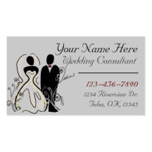 Wedding Planner customisable business card