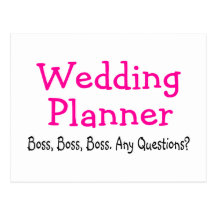 Wedding Planner Post Card
