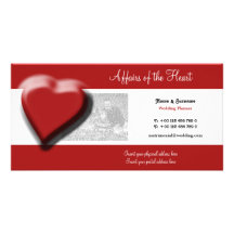 Wedding planners, love counseling, relationships photo card