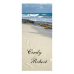 Wedding program cards custom rack card