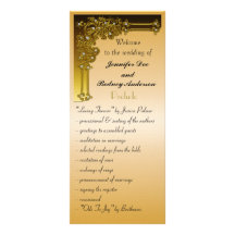 Wedding Program Rack Card