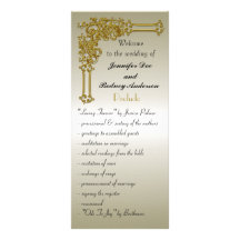 Wedding Program Rack Card