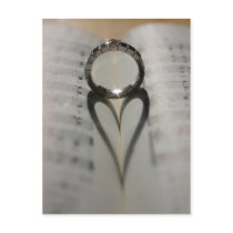 Wedding Ring Heart Shadow