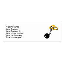 Wedding Rings bonds shackle Business Card Templates