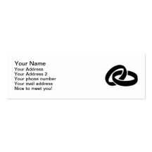 Wedding rings business card templates