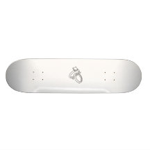 Wedding Rings/Engagement Rings Skateboard Deck
