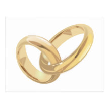Wedding rings post cards