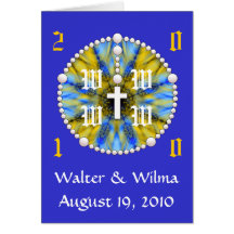 Wedding Rosary Monogram Cards