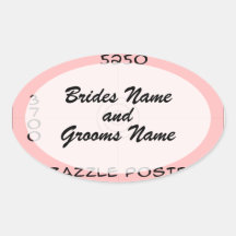 Wedding - Sticker - oval