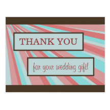 Wedding Thank You Card - Simple Post Card