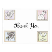 Wedding Thank You Post Cards