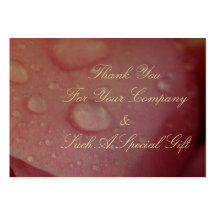 Wedding Thankyou Business Card
