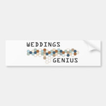 Weddings Genius Bumper Sticker