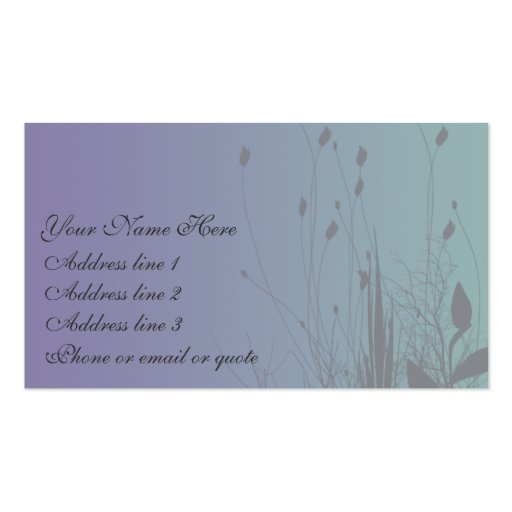 Weeds in the Mist Business Card