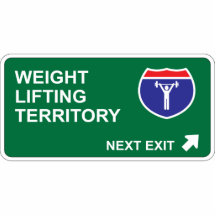 Weight Lifting Next Exit Acrylic Cut Outs