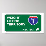 Weight Lifting Next Exit Poster