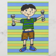 Weightlifting Boy Personalized Flyer