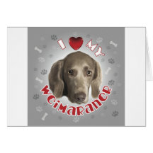Weimaraner Card