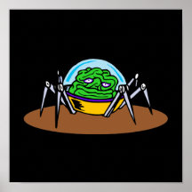 Weird Alien Brain Bot.png Posters