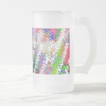 Weird "Melted Crayons" Abstract Mugs