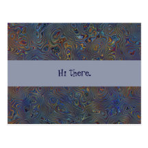 Weird "Psychedelic Chaos" Postcard