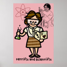 weird science on the wall. print