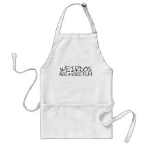 Weirdos are more fun apron