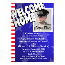 Welcome Home/ Military Custom Invitations