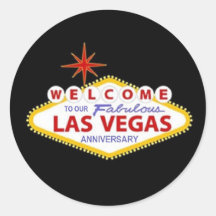 WELCOME TO OUR FABULOUS L V Anniversary Sticker
