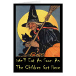 WE'LL EAT AS SOON AS THE CHILDREN GET HERE GREETING CARD