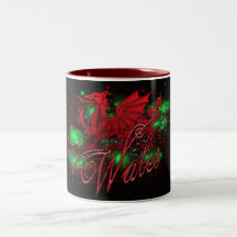 Welsh Mug, Dragon, Wales, St. David's Day