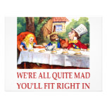 WE'RE ALL QUITE MAD, YOU'LL FIT RIGHT IN CUSTOM INVITE