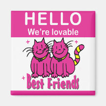 We're Best Friends Refrigerator Magnets
