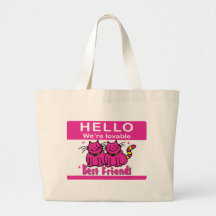 We're Best Friends Tote Bag