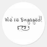 We're Engaged (Rings) Sticker